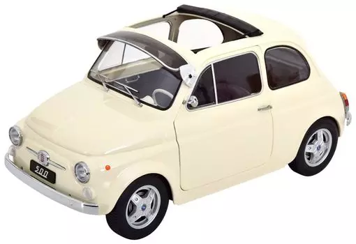 KK scale Fiat 500 F Custom 1968 cream finished product 1/12