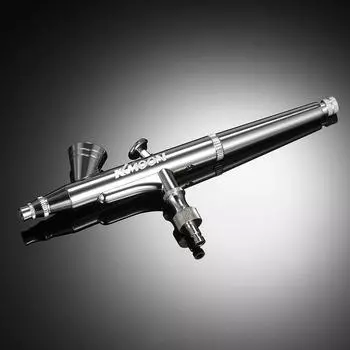 KKmoon 0,25 мм комплект аэрографов двойного действия с гравитационной подачей, аэрограф-распылитель для макияжа, рисования ногтей, татуировки с пластиковым ключом-капельницей