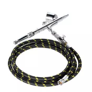 KKmoon Набор аэрографов двойного действия Аэрограф для ногтей Инструмент 0,2 мм 0,3 мм 0,5 мм 7cc 1