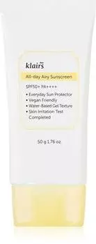 Klairs All-day Airy Sunscreen Gel-crme Lger Protecteur Spf 50+ TU прозрачный