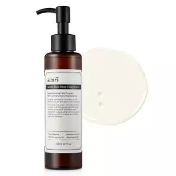 Klairs Gentle Black Deep Cleansing Oil 150ml Cleansing Oil Skin Stain Pore Cleansing Blackhead Moist Dull Eye Makeup Remover Korean Cosmetics
