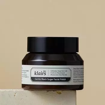 Klairs Gentle Black Sugar Facial Polish 110g, Корейское очищающее средство