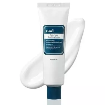 Klairs Rich Moist Soothing Cream 80 мл Корейская косметика Увлажняющий крем Успокаивающий крем Сухая кожа Предотвращение сухости Корейский увлажняющий крем Ca