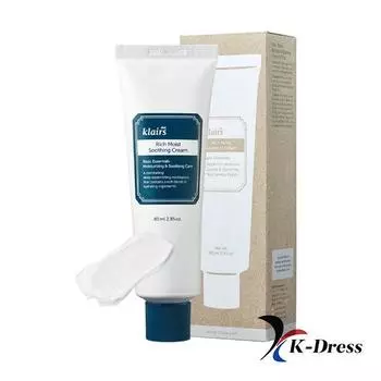 Klairs Rich Moist Soothing Cream 80ml - увлажняющий успокаивающий крем 1 PCS