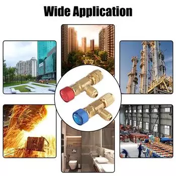 Клапан кондиционера R22 R410 1/4 1 шт., заправочное соединение, клапан хладагента для кондиционера, ремонт кондиционера и адаптер безопасности фторида