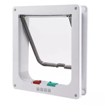 Клапан Кошки Дверь Для домашних животных Дверь Контролируемый доступ Маленькие собаки Заслонка Дверь Собака Котенок Дом Охранная дверь для стены Дверь для домашних животных S коричневый