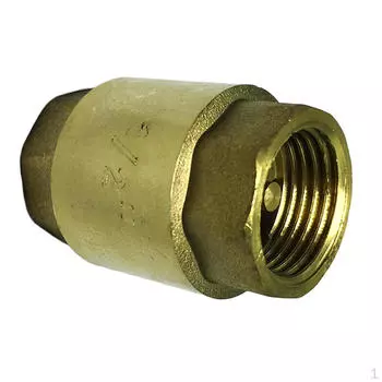 Клапан — латунный компрессионный фитинг, переходник DN15-DN25 для воды, газойля и топлива DN20