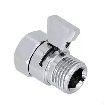 Клапан регулировки расхода насадки для душа, бытовой, простой в использовании, простая установка с ручкой-регулятором