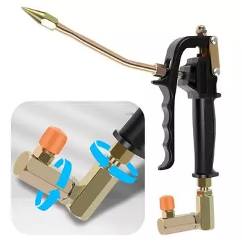 Клапан управления смазочным инструментом, головка насоса для смазки высокого давления, рукоятка управления, клапан из алюминиевого сплава, вращатель 2025 чёрный