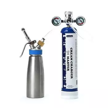 Клапаны регулятора давления со шлангом и адаптером для зарядных устройств для взбитых сливок 0,95 л, 580 г, резьба M11