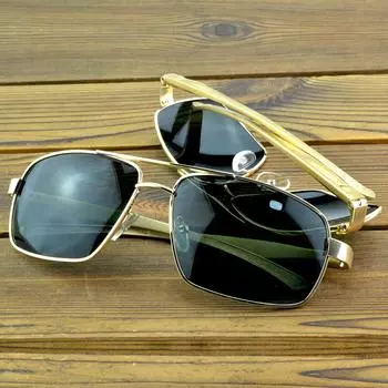 Клара Вида ДВЕ ЧАСТИ!!! AL-MG Сплав, жесткие и легкие мужские солнцезащитные очки Polaroid для рыбалки и вождения, UV400 UV100% золотой