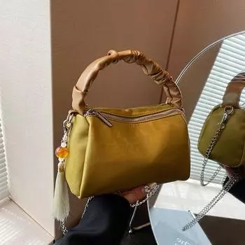 Классическая элегантная сумка из искусственной кожи, высококачественная текстура, небольшая изысканность, легкая роскошь, элегантная мода, разнообразие цветов для всех сезонов