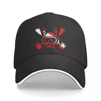 Классическая бейсболка IDive Dive Flag для подводного плавания с аквалангом для мужчин и женщин, регулируемая на заказ унисекс, кепка для дайвера и папы в стиле хип-хоп Baseball Cap