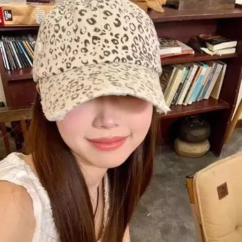 Классическая бейсболка с леопардовым принтом, детская, ретро-мода, универсальная, с расширенными полями, весна-осень, новая кепка для лица M56-58cm бежевый