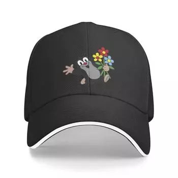 Классическая бейсболка унисекс Happy Mole для взрослых с рисунком Krtek Little Maulwurf, регулируемая шляпа для папы, женская и мужская защита от солнца Baseball Cap
