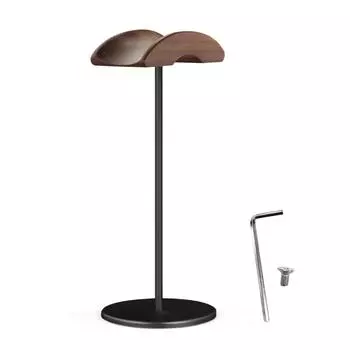 Классическая деревянная подставка для наушников, держатель для наушников, вешалка из орехового дерева, дисплей для наушников всех размеров золотой