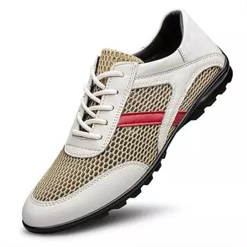 Классическая дышащая повседневная обувь для мужчин, туфли на плоской подошве, мокасины, мужские деловые лоферы, обувь 37 белый