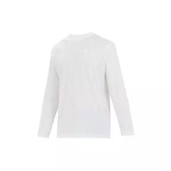 Классическая футболка Y-3 с длинным рукавом и логотипом на груди, белые мужские топы FN3362 S