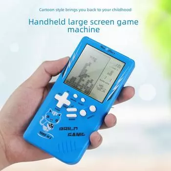 Классическая игра «Тетрис» для большого экрана, удобная для глаз: Детская развивающая электронная игрушка 7080 large screen game console pink розовый