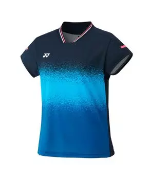 Классическая игровая рубашка небесно-голубая [YONEX] женская небесно-голубой