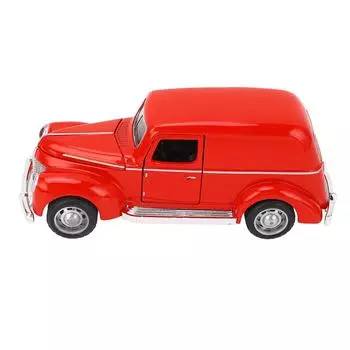Классическая игрушка-модель автомобиля из сплава для детей, высокодетализированная модель винтажного автомобиля, коллекционный подарок, красный красный