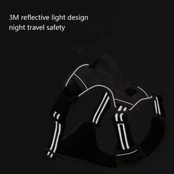 Классическая камуфляжная шлейка для домашних животных, регулируемая светоотражающая шлейка для средних и больших собак, сетчатая, дышащая, с ручкой управления для предотвращения разрыва S