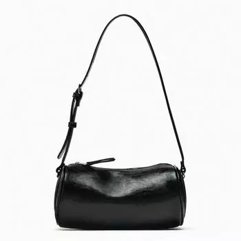 Классическая кожаная сумка для женщин ретро сумка через плечо однотонная универсальная форма