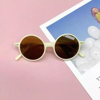 Классическая круглая оправа Rice Nails Детские солнцезащитные очки Солнцезащитный козырек Защита глаз Солнцезащитные очки для девочек Очки