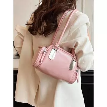 Классическая маленькая сумка-подушка из искусственной кожи, новые универсальные сумки через плечо и подмышки, женские модные сумки для работы