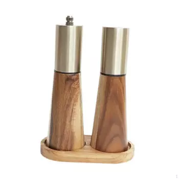 Классическая мельница для соли и перца для домашней кухни Without Tray