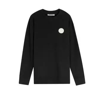 Классическая модная футболка Onitsuka Tiger с длинным рукавом, мужские топы, черные 2183A491-011