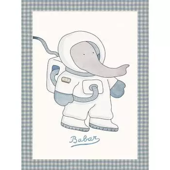 Классическая мультяшная книжка с картинками Бабар Слон Постеры и принты Печать на холсте Настенное искусство Картина для гостиной Домашний декор 21cm30cm NoFrame