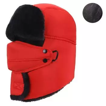 Классическая мужская и женская зимняя теплая хлопковая шапка с утолщенной защитой ушей Lei Feng Hat Windproof 58-60cm серый