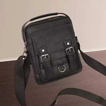 Классическая мужская кожаная сумка — идеальная работа и игра