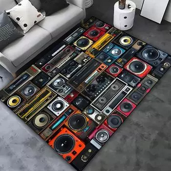 Классическая музыка Винтаж виниловые пластинки ковры для гостиной спальни дивана кухни ванной нескользящие коврики для кухни ковер 30x50cm