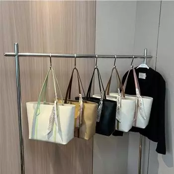 Классическая однотонная сумка на плечо высокого класса для женщин, нишевая сумка через плечо, модная маленькая квадратная сумка коричневый/белый