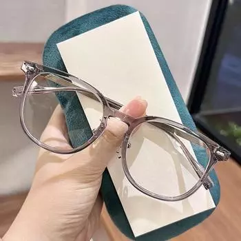 Классическая оправа для очков для открытого лица, женская бело-серая оправа для очков, высококачественные очки с защитой от синего света для мужчин