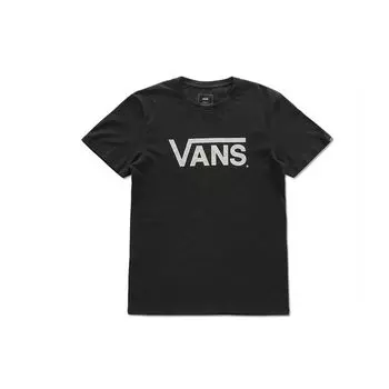 Классическая повседневная футболка свободного кроя с короткими рукавами Vans, топы унисекс, черная VN0A33ZLBLK XS