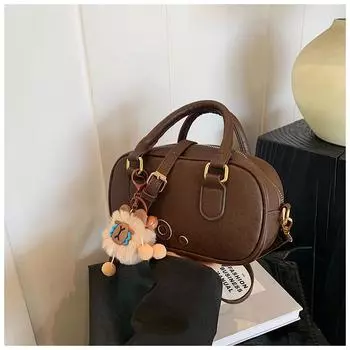 Классическая повседневная модная простая маленькая свежая контрастная сумка через плечо 2024 года, ретро женская сумка