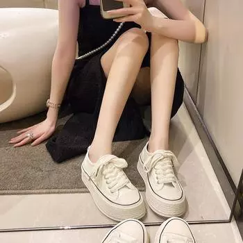 Классическая повседневная спортивная обувь 2025 года, летняя новая персонализированная универсальная обувь для бега студентов, удобная нескользящая женская обувь, популярный тренд 35 чёрный