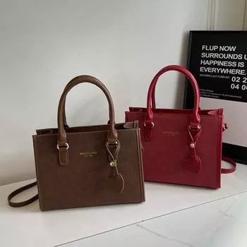 Классическая ретро сумка модная большая вместительная сумка любовные письма по всему плечу сумка