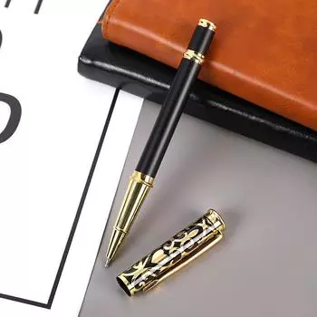 Классическая шариковая ручка с металлическим роликом для офиса и деловых людей, фирменная ручка