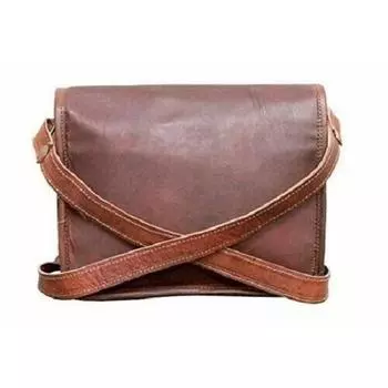 Классическая сумка-портфель ручной работы из натуральной коричневой козьей кожи премиум-класса 15 x 11 x 4 in коричневый