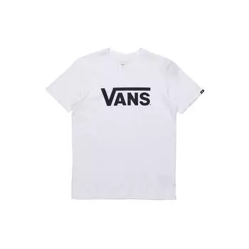 Классическая свободная повседневная футболка унисекс с короткими рукавами Vans, белая VN0A33ZLWHT XS