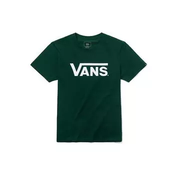 Классическая свободная повседневная футболка унисекс с короткими рукавами Vans, зеленая VN0A33ZLTTZ S