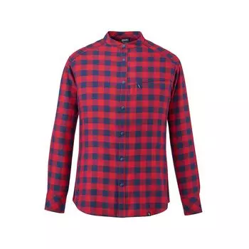Классическая термо-рубашка в клетку с длинным рукавом MIV03137 темно-красная, цвет M [Millet], мужская (НОВЫЙ ЛОГОТИП)