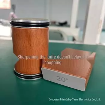 Классическая точилка с наждачным роликом из алюминиевого сплава Wood Color