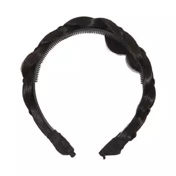 Классическая толстая плетеная синтетическая широкая плетеная повязка на голову высокой эластичности косы резинка для волос накладка для волос для женщин One Size