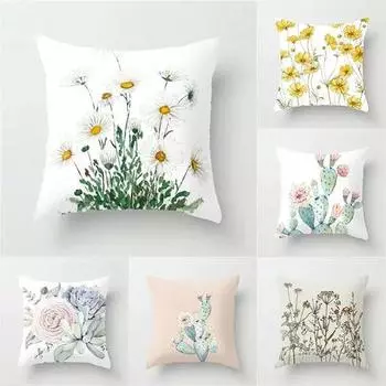 Классическая уникальная наволочка с цветочным принтом, диван-кровать, домашний декор, хлопковое автомобильное кресло, красивое нежное белье 40x40cm
