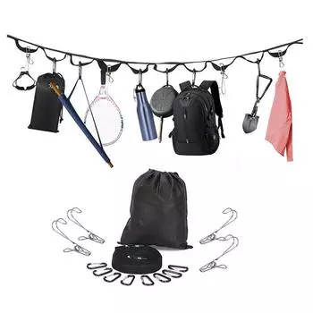 Классическая веревка для белья для кемпинга, вешалка для ремешка для кемпинга, многофункциональная прочная износостойкая веревка для палатки, легкий вес China